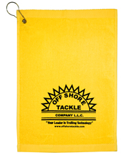 Off Shore Tackle Yellow Towel With Grommet & Hang Clip