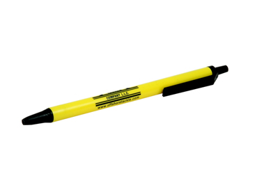 Yellow & Black Pen With Black Ink