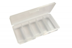 Off Shore Tackle 5 Compartment Flip Top Empty Plastic Box - BOX BE - Product Image