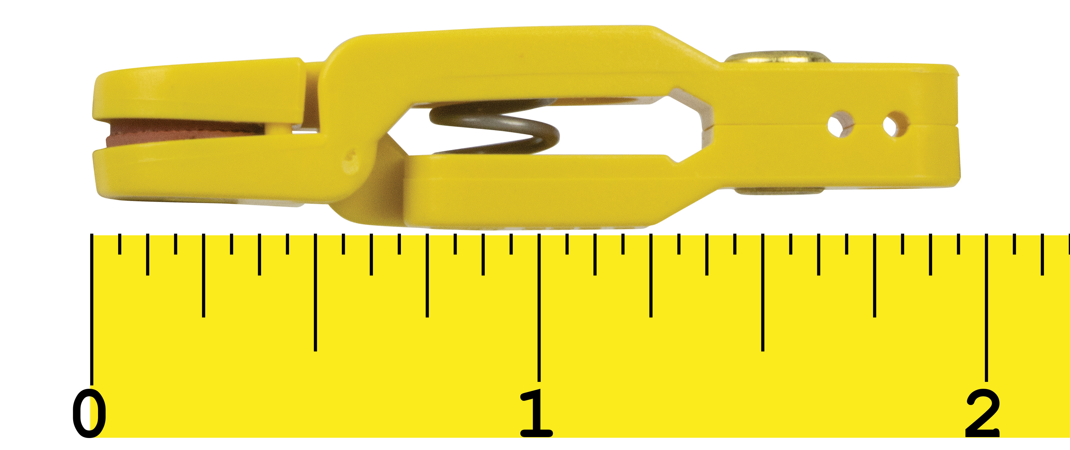 Off Shore Tackle Half Size Adjustable Light Tension Planer Board Release, Yellow With Split Ring and Quick Clip - OR10