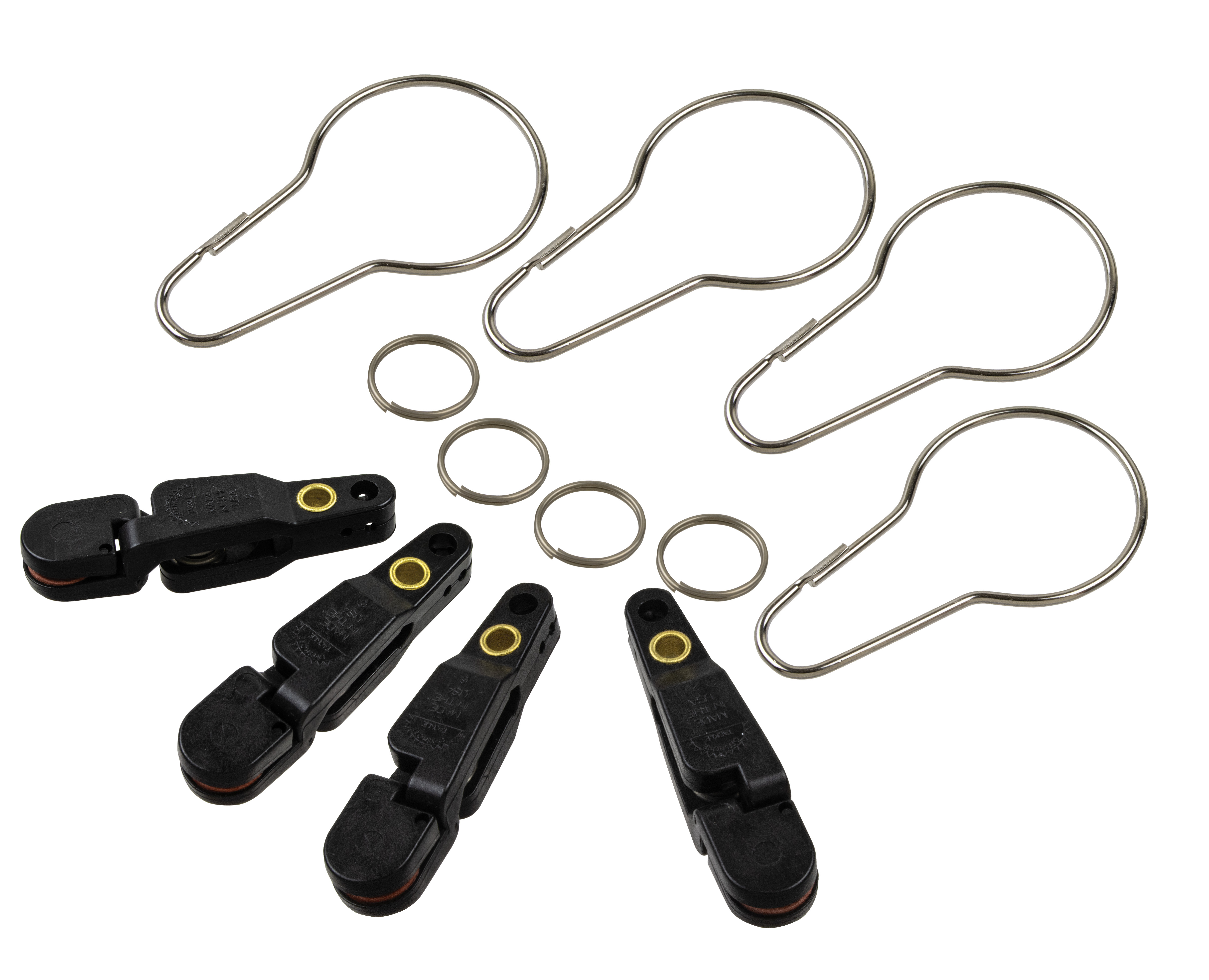 Off Shore Tackle Half Size Adjustable Medium Tension Planer Board Release, Black With Split Ring and Quick Clip - OR14