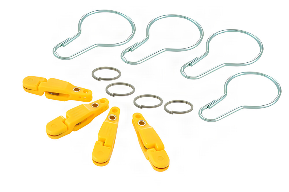 Off Shore Tackle Half Size Adjustable Light Tension Planer Board Release, Yellow With Split Ring and Quick Clip - OR10