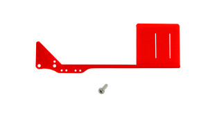 Off Shore Tackle Stationary Red Flag and 6/32 x 5/8 inch Screw - FLGSCR BE