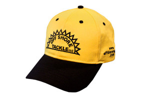 Off Shore Tackle Yellow & Black Embroidered Hat - HT - Product Image