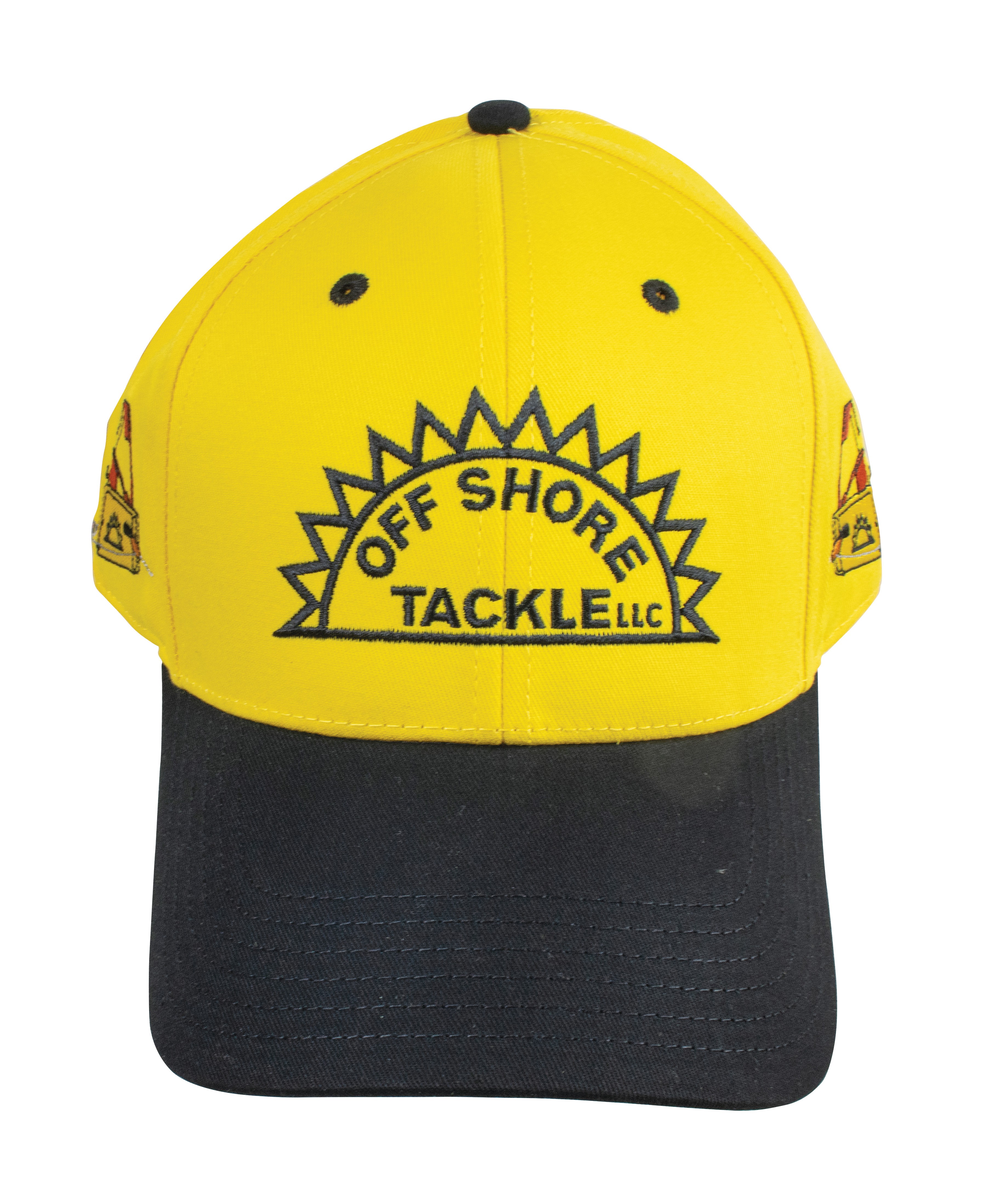 Off Shore Tackle Yellow & Black Embroidered Hat - HT