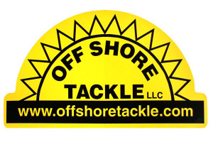 Off Shore Tackle Yellow Decal With Black Logo - DCL - Product Image