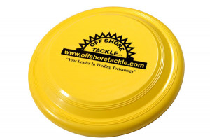 Off Shore Tackle Yellow Frisbee With Black Print - FRSB - Product Image